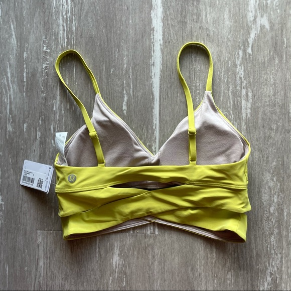 Sold Lululemon Still Now Bra - Yellow Serpentine - Picture 4 of 8